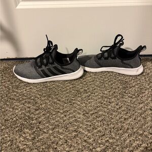 Adidas Black and Gray Athletic Shoes